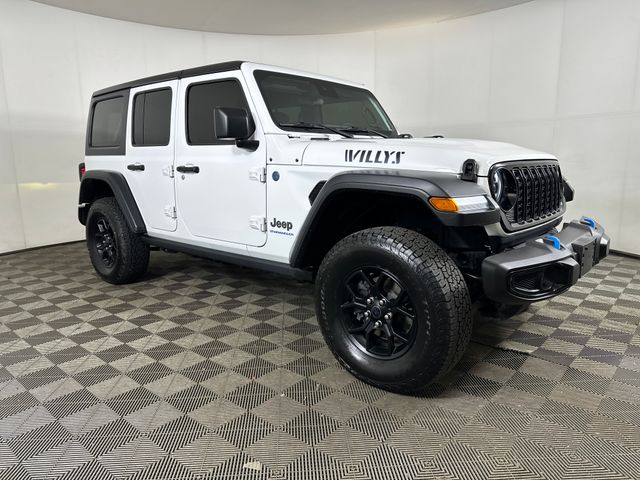 Used 2024 Jeep Wrangler 4xe Willys 4XE with VIN 1C4RJXN63RW230149 for sale in Akron, OH