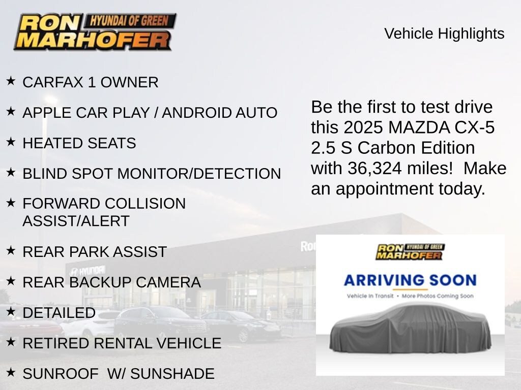 Used 2025 Mazda CX-5 2.5 S Carbon Edition SUV