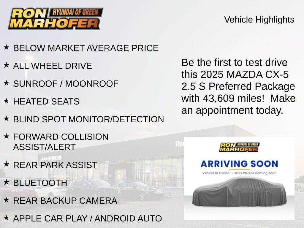 Used 2025 Mazda CX-5 2.5 S Preferred Package SUV