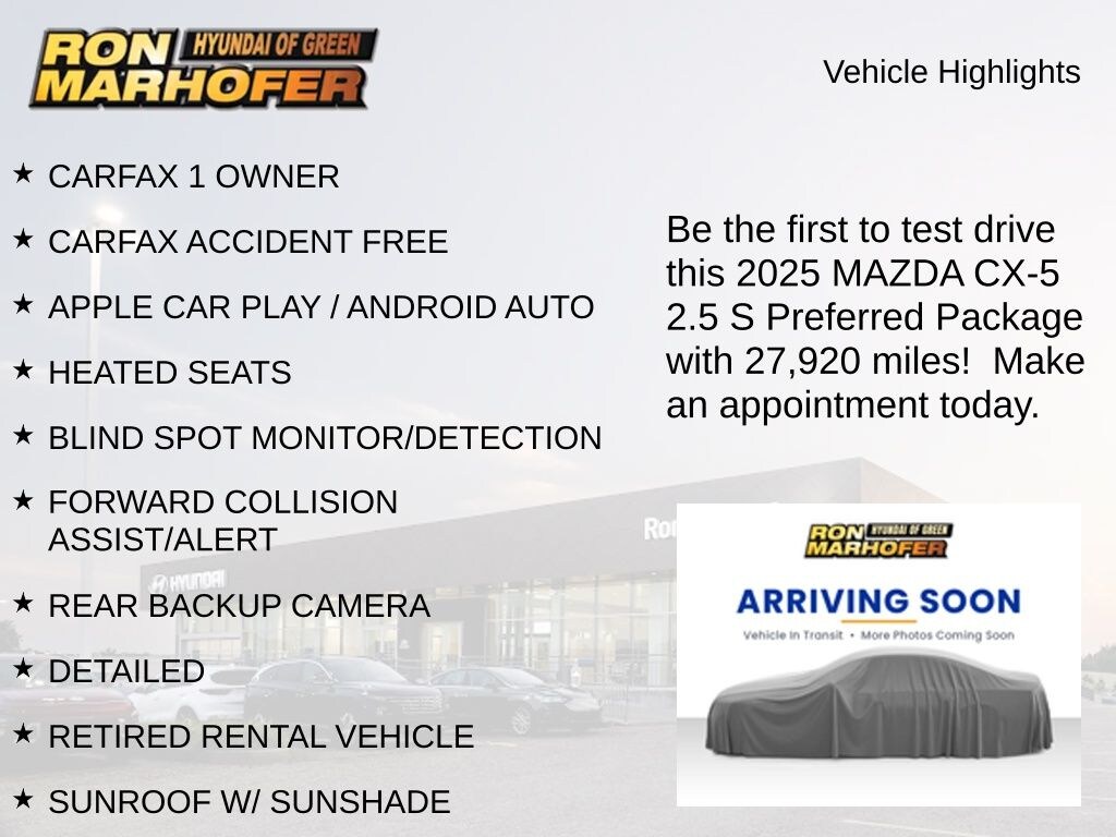 Used 2025 Mazda CX-5 2.5 S Preferred Package SUV
