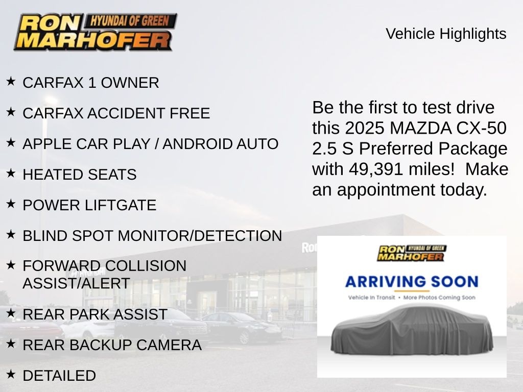 Used 2025 Mazda CX-50 2.5 S Preferred Package SUV
