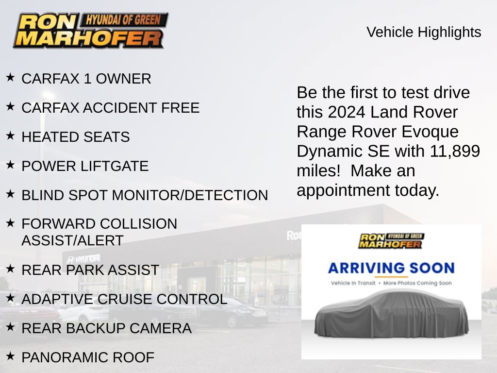 Used 2024 Land Rover Range Rover Evoque Dynamic SUV