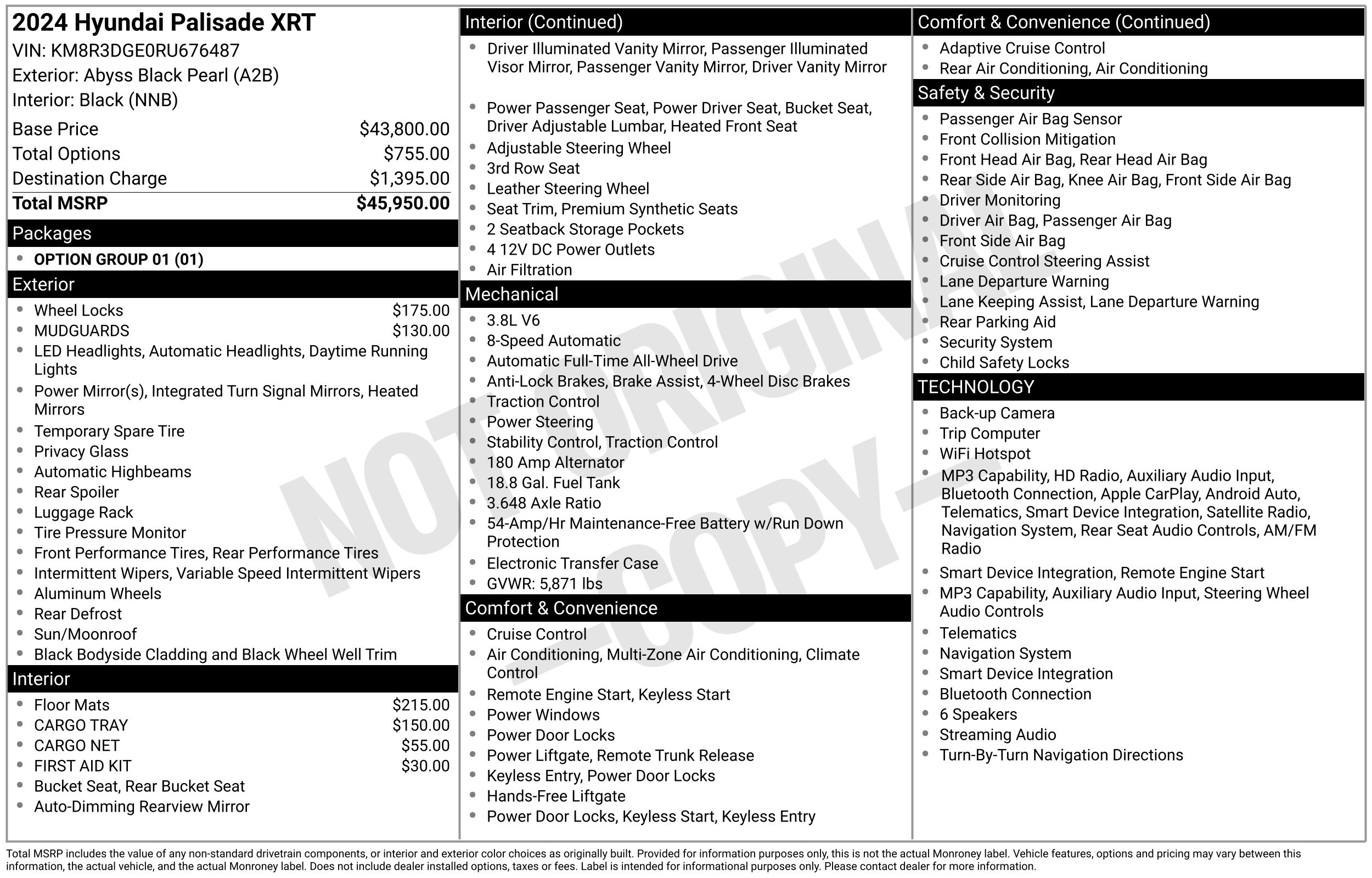 Certified 2024 Hyundai Palisade XRT SUV