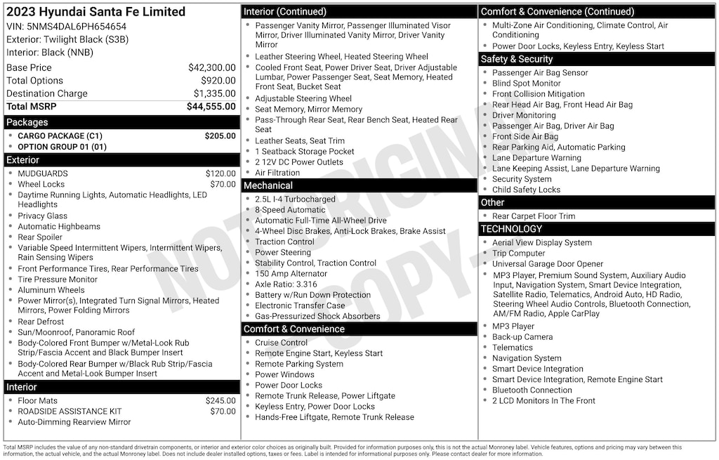 Certified 2023 Hyundai Santa Fe Limited SUV