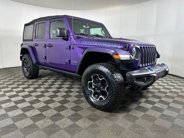 Used 2023 Jeep Wrangler 4xe Rubicon 4XE with VIN 1C4JJXR66PW537108 for sale in Cuyahoga Falls, OH