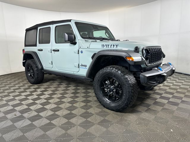 Used 2024 Jeep Wrangler 4xe Willys 4XE with VIN 1C4RJXN68RW145646 for sale in Cuyahoga Falls, OH