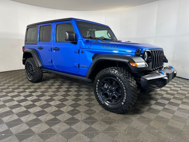 Used 2023 Jeep Wrangler 4xe Willys 4XE with VIN 1C4JJXN61PW684104 for sale in Cuyahoga Falls, OH