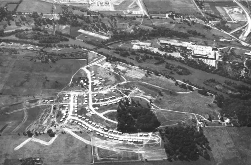  Arial view of Boulder Hill in the early stages