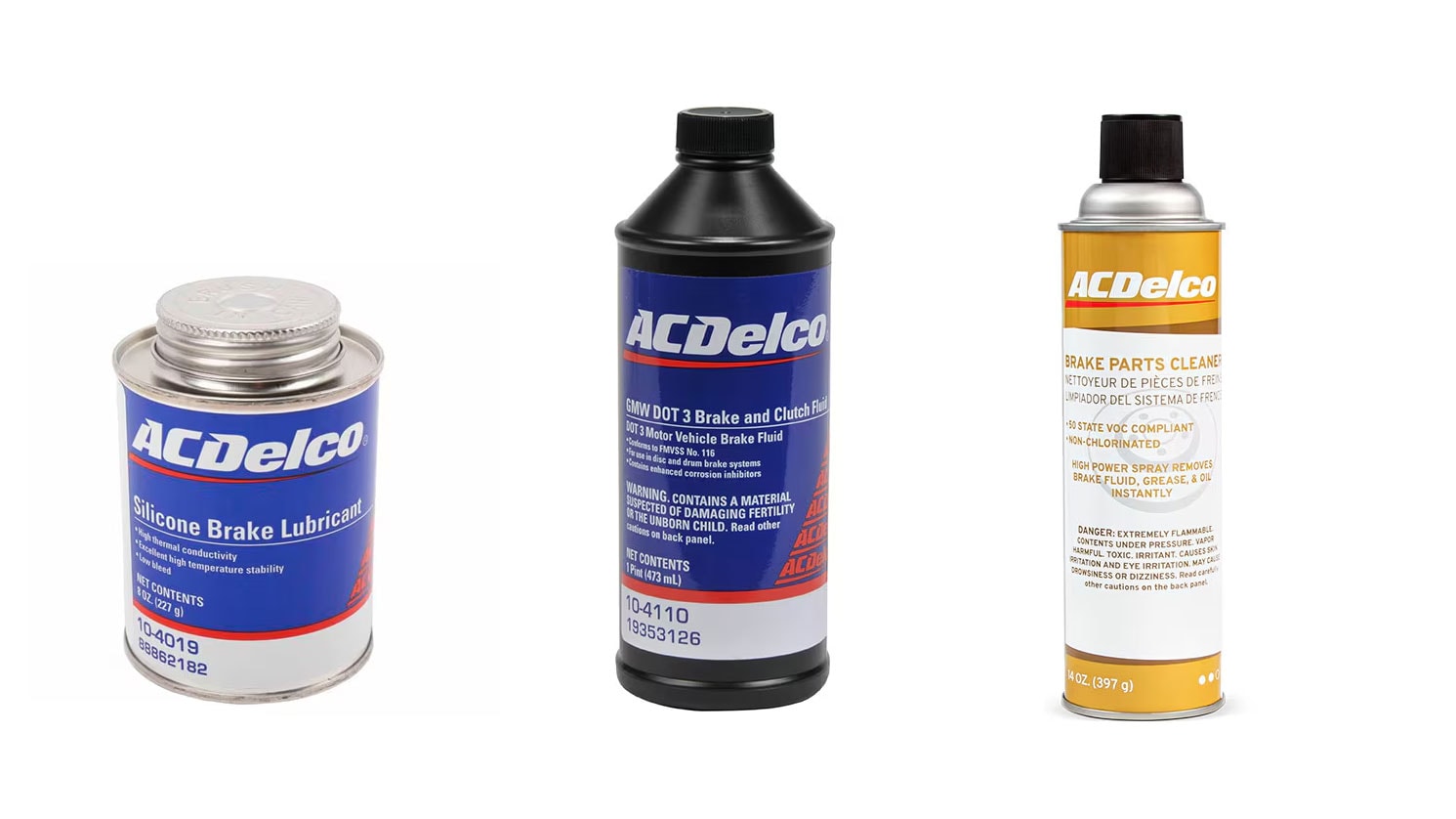  GM Ac Delco Brake Products Cleaner, Lubricant