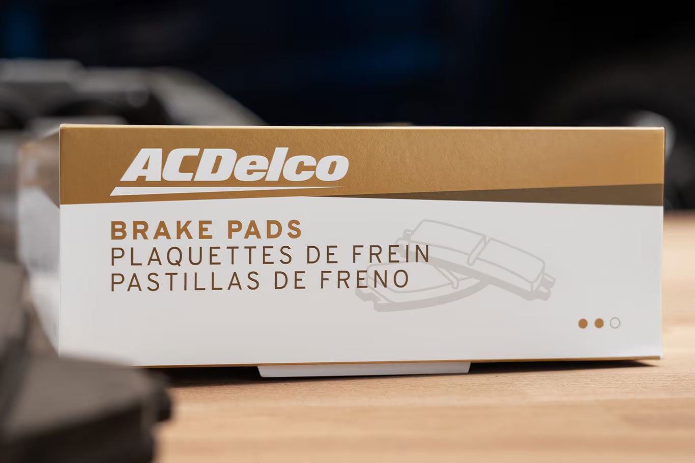  Gold Delco Brake Pads in a box