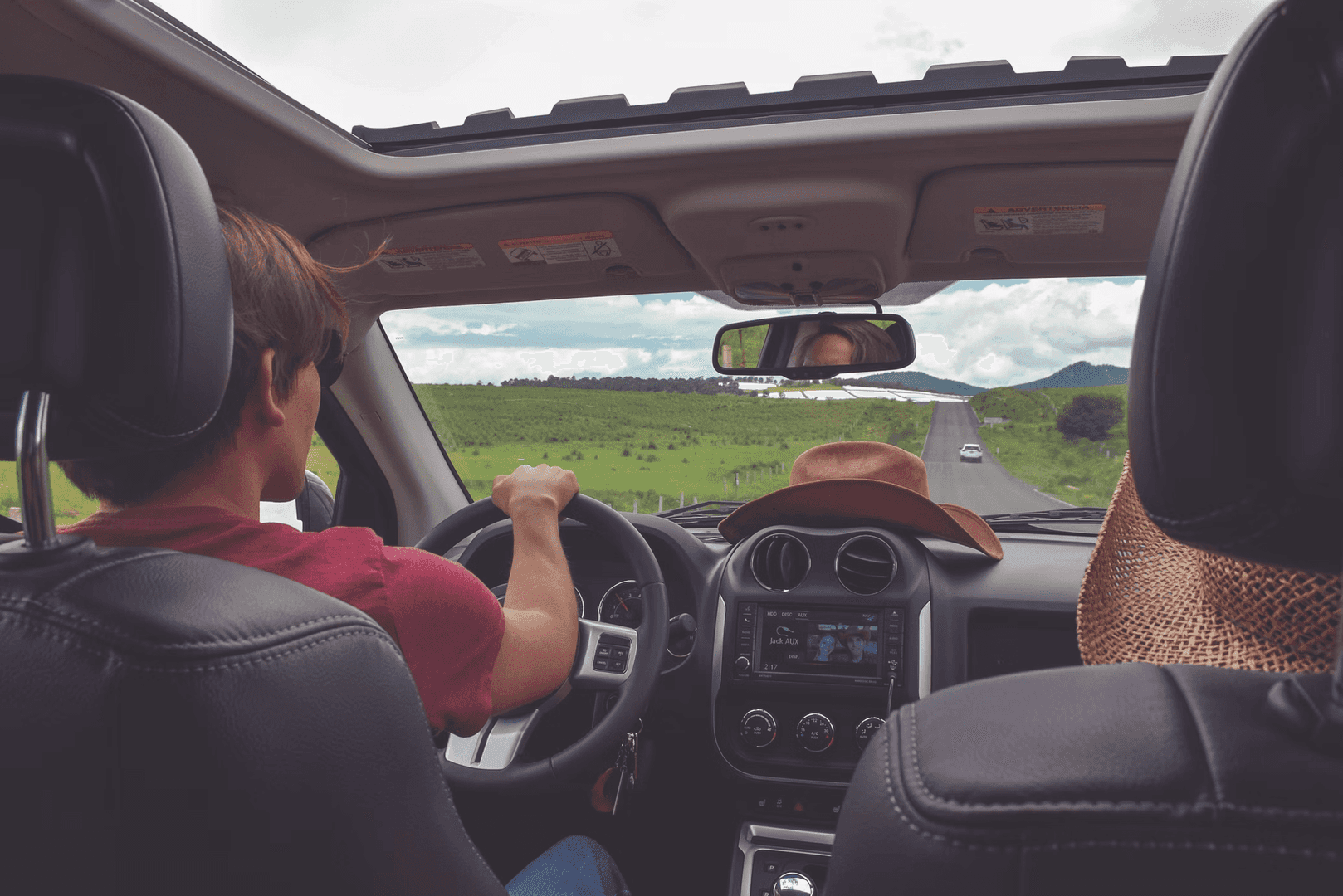 Car with sunroof 