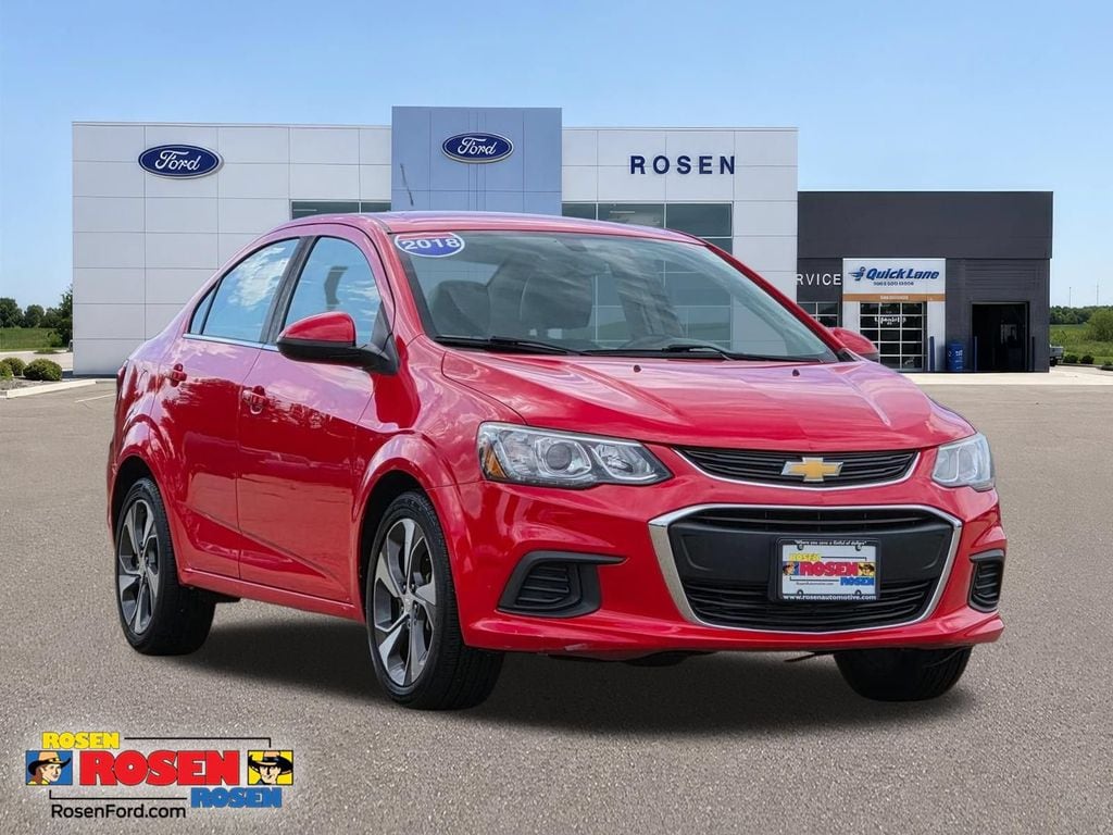 Used 2018 Chevrolet Sonic Premier with VIN 1G1JF5SB7J4134120 for sale in Belleville, WI