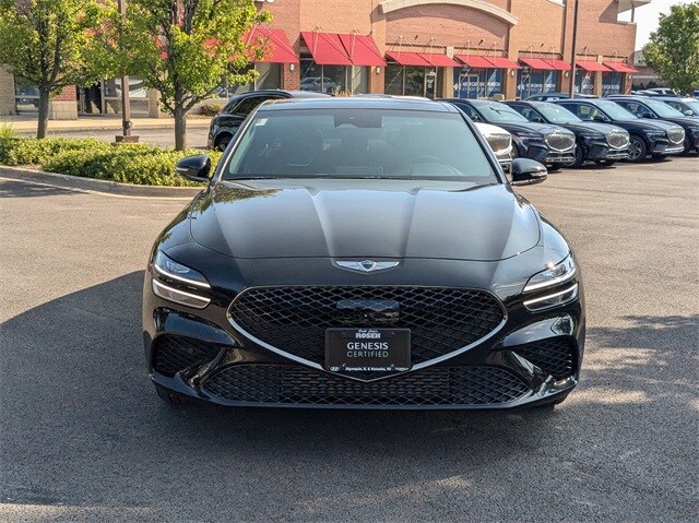 Certified 2023 GENESIS G70 Standard with VIN KMTG34TA3PU109607 for sale in Algonquin, IL