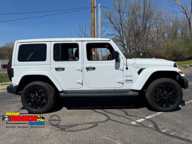 Used 2023 Jeep Wrangler 4xe Sahara 4XE with VIN 1C4JJXP61PW514418 for sale in Madison, WI