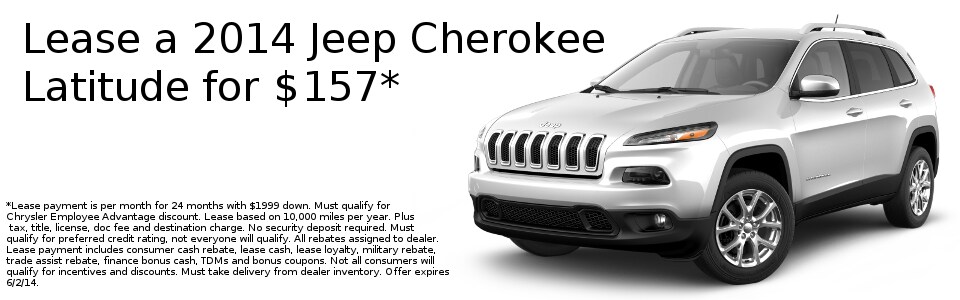 Lease a 2014 Dodge Dart or Cherokee Limited for a great price this