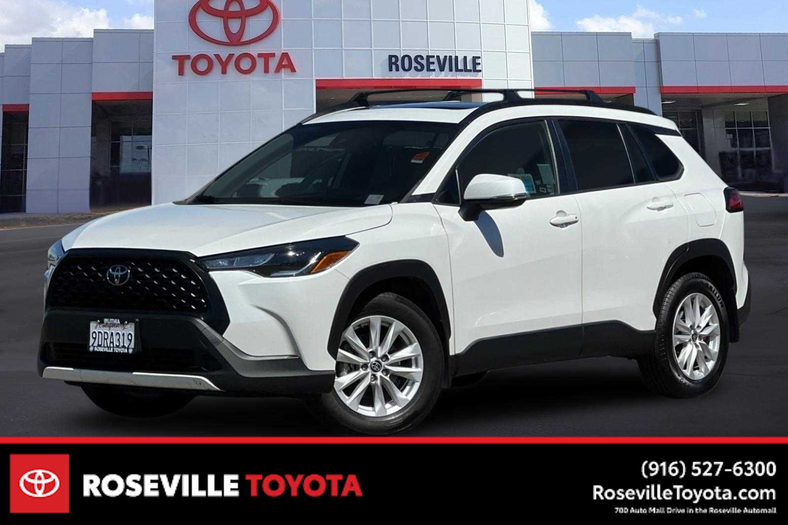 OAO★The curve 1 White★comoli AURALEE Certified Used 2022 Toyota Corolla Cross SUV LE Wind Chill Pearl