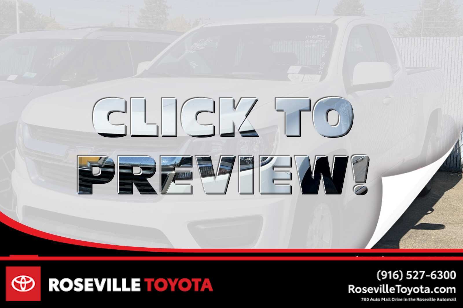 2018 Chevrolet Colorado Work Truck -
                  Roseville, CA