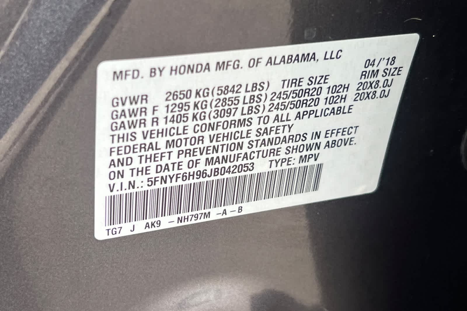 Thumbnail: 2018 Honda Pilot - 37