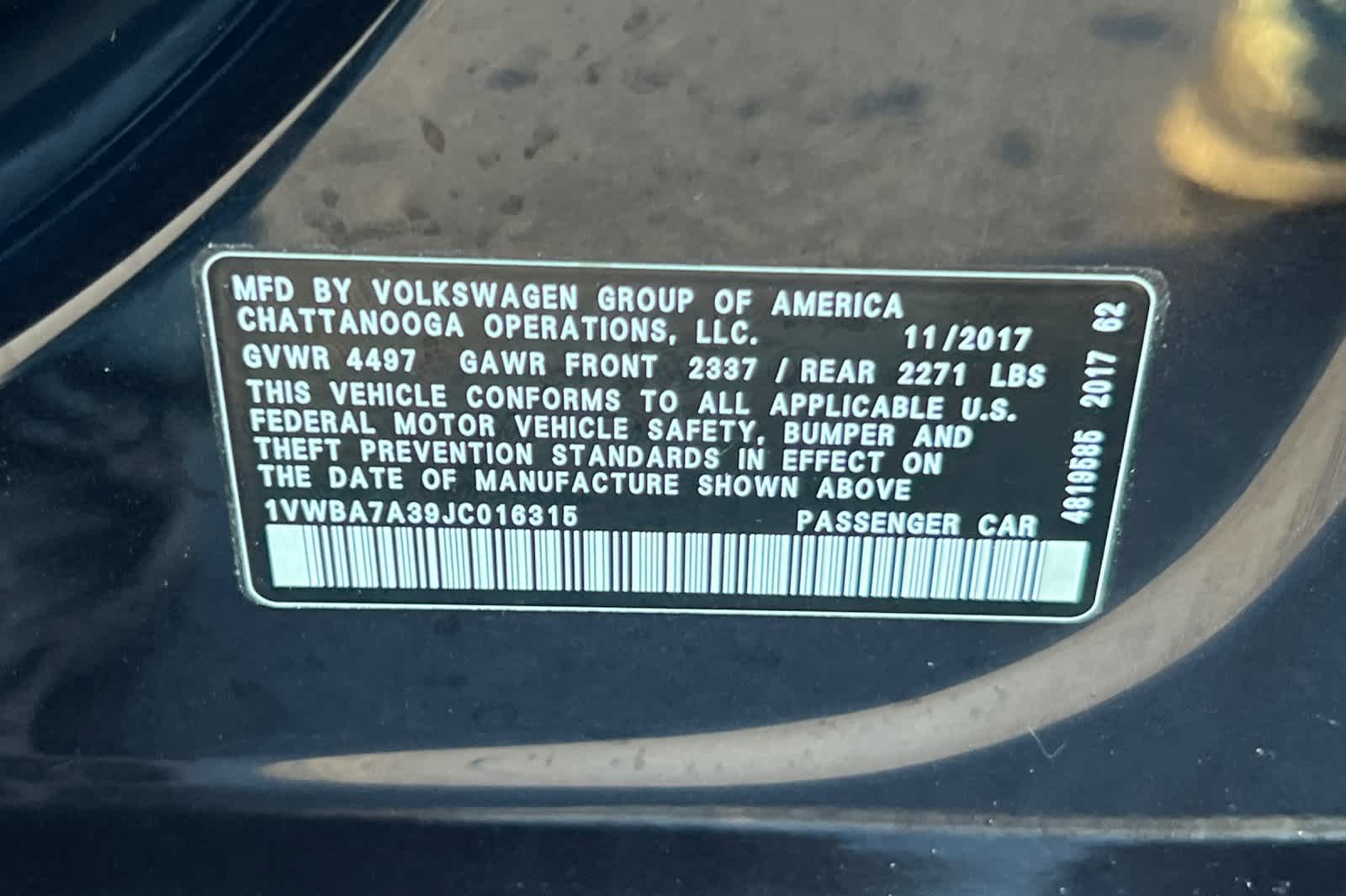 Thumbnail: 2018 Volkswagen Passat - 31