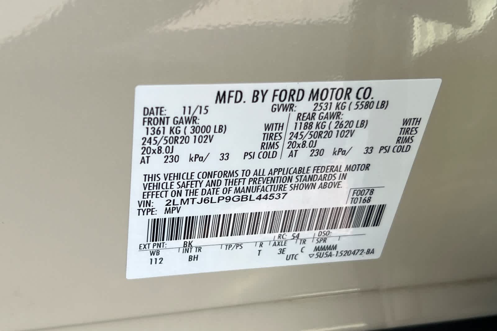 Thumbnail: 2016 Lincoln MKX - 35