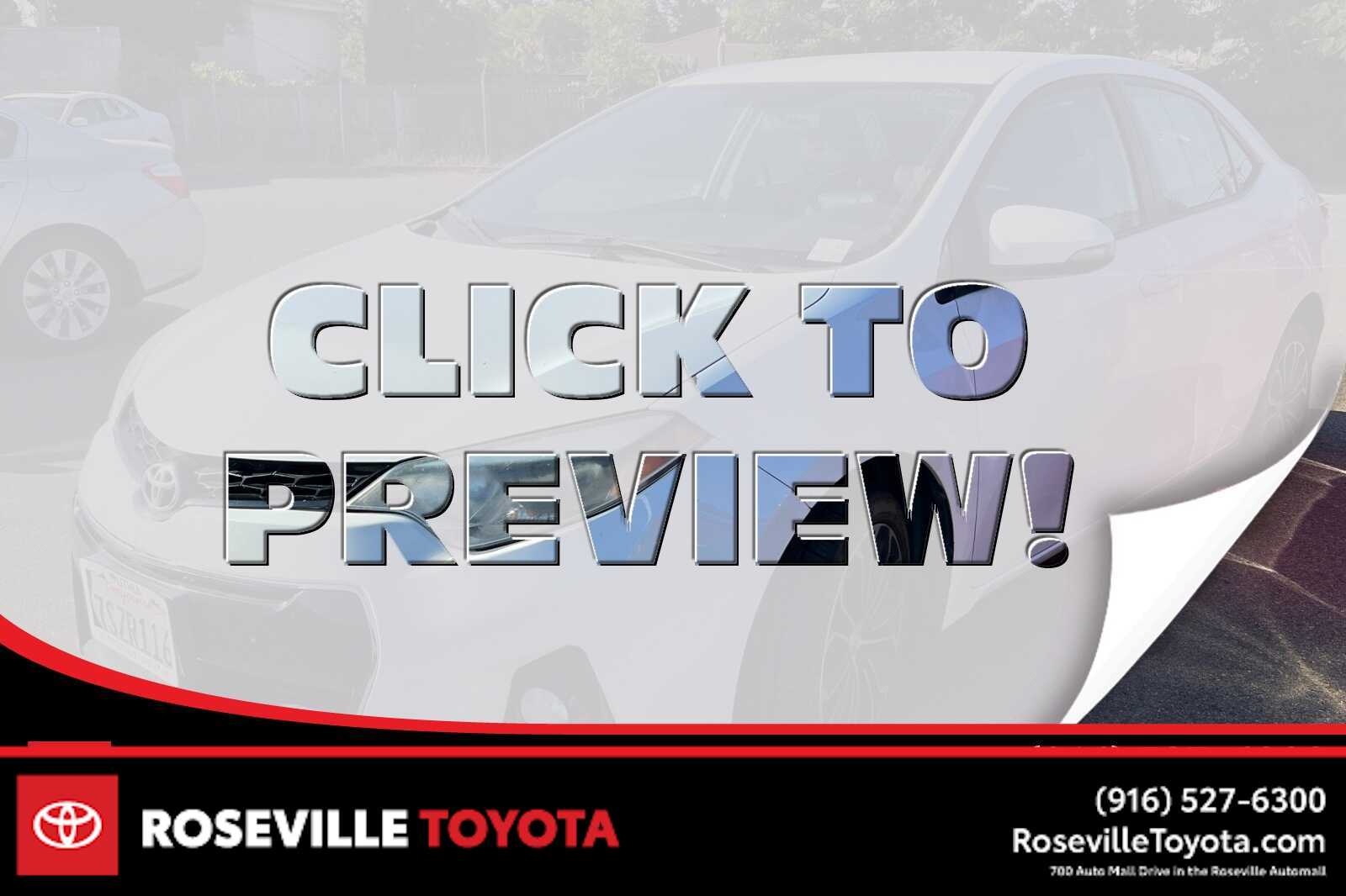2016 Toyota Corolla S -
                  Roseville, CA