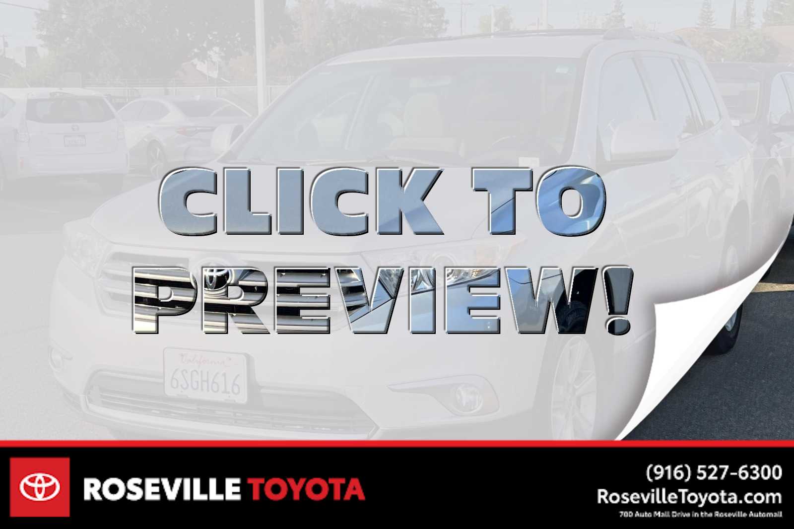 2011 Toyota Highlander Base -
                  Roseville, CA