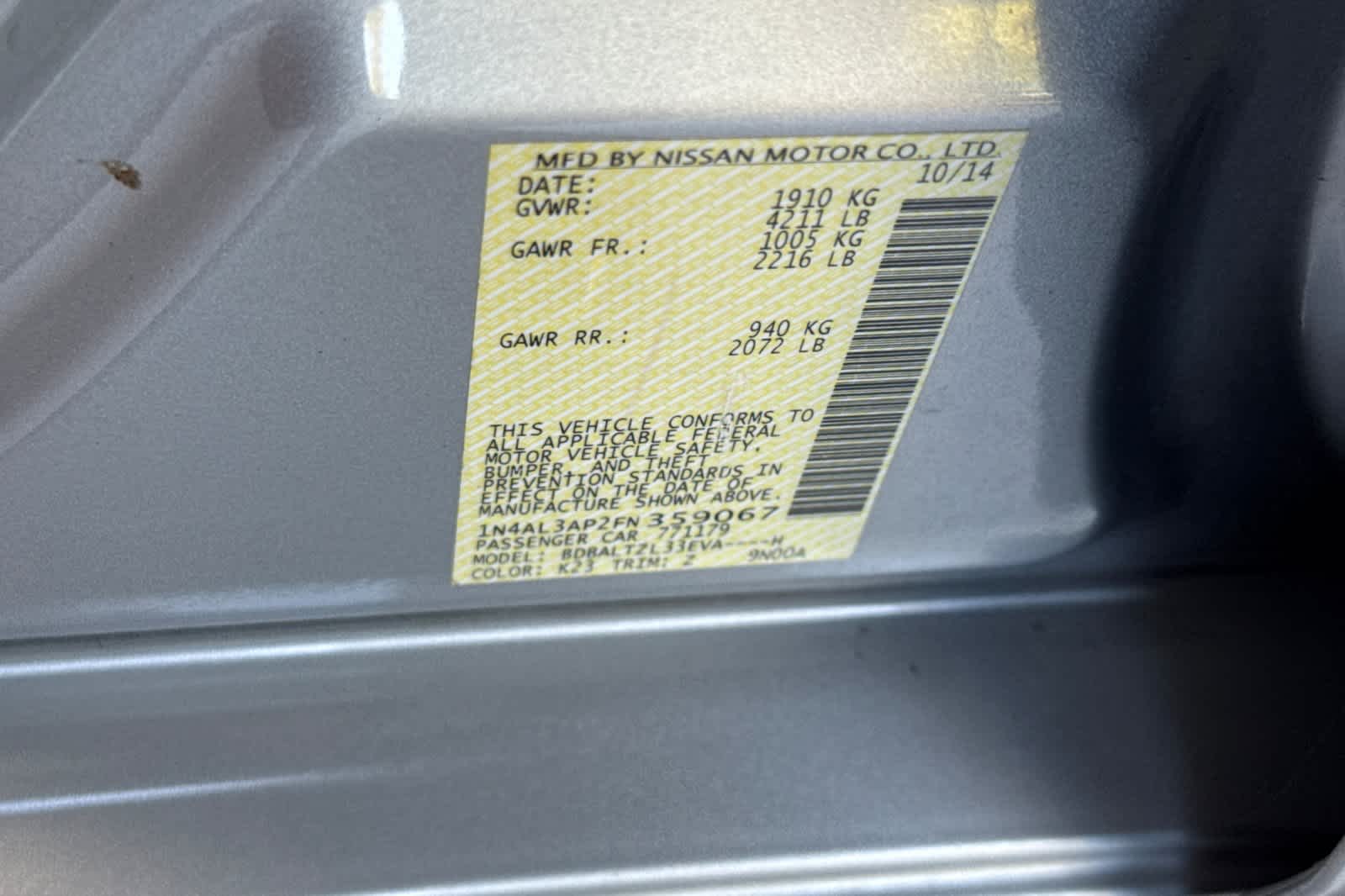 Thumbnail: 2015 Nissan Altima - 34