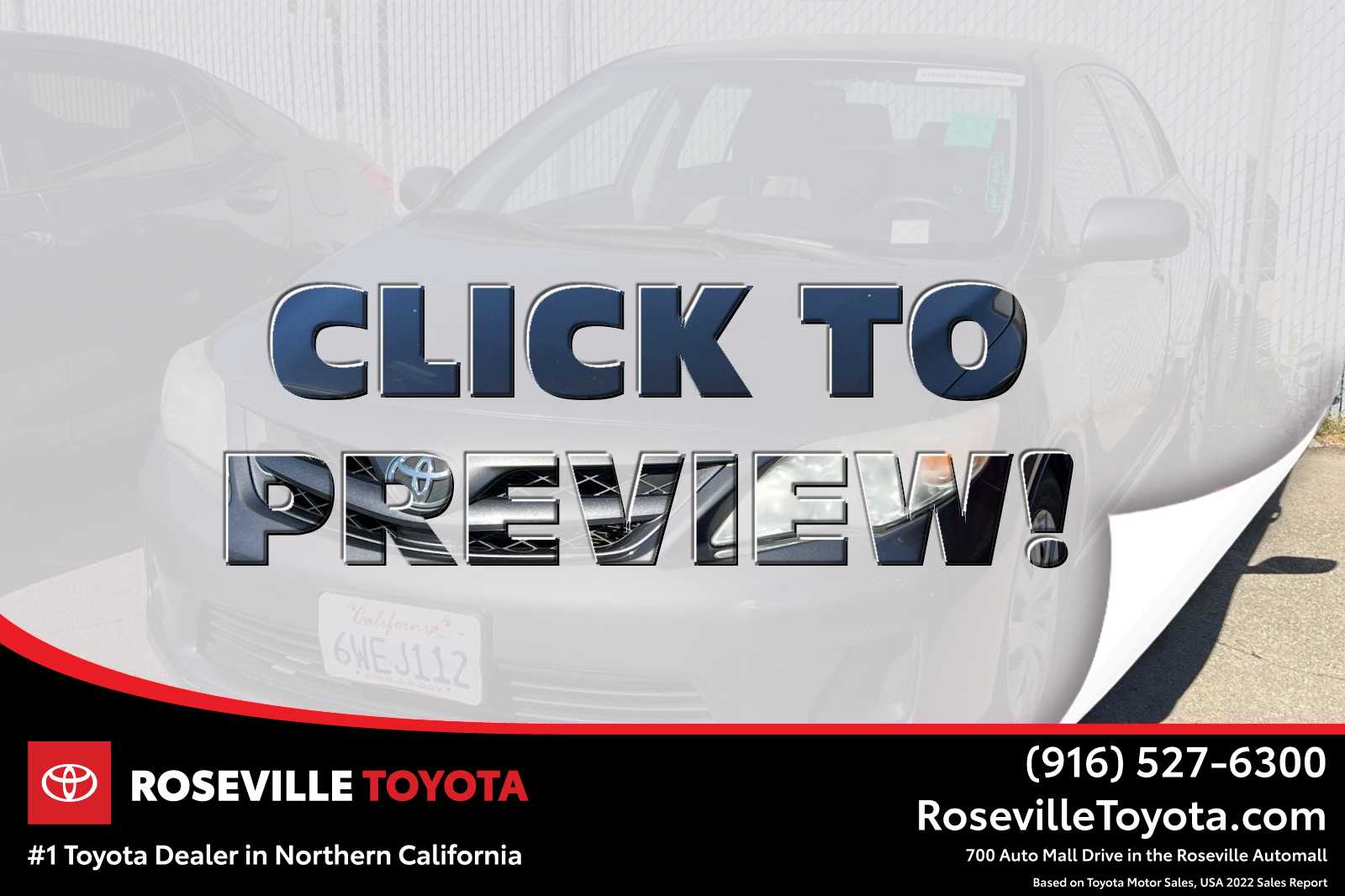 2012 Toyota Corolla LE -
                Roseville, CA