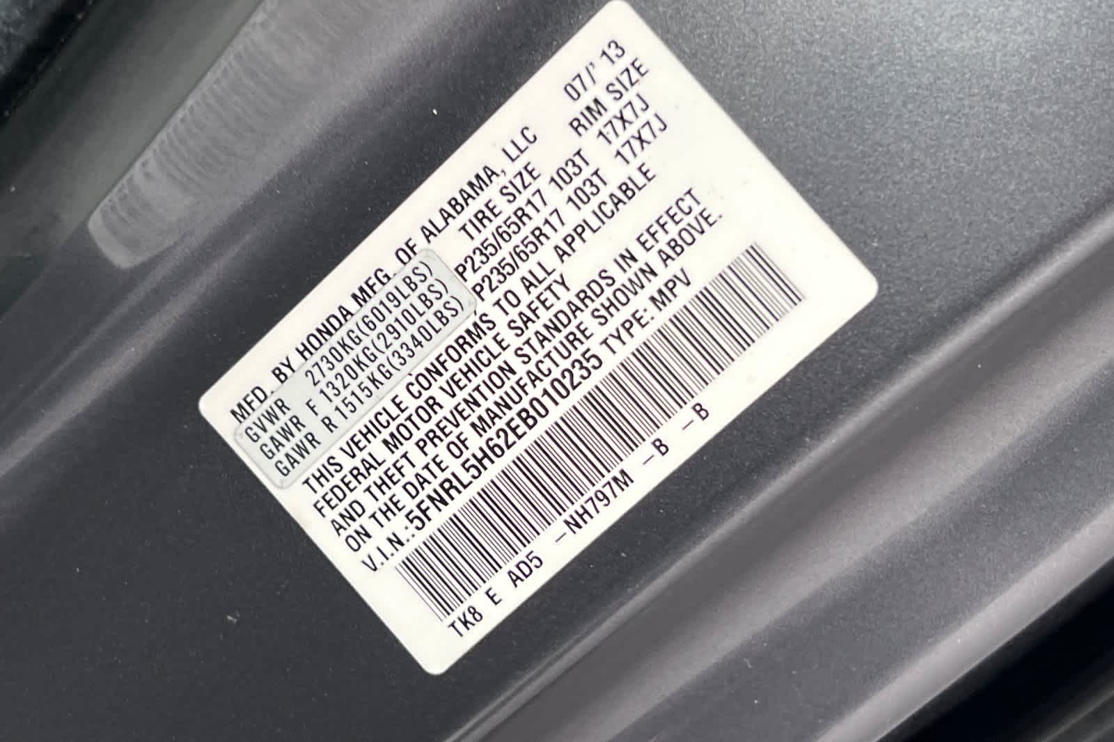 Thumbnail: 2014 Honda Odyssey - 29