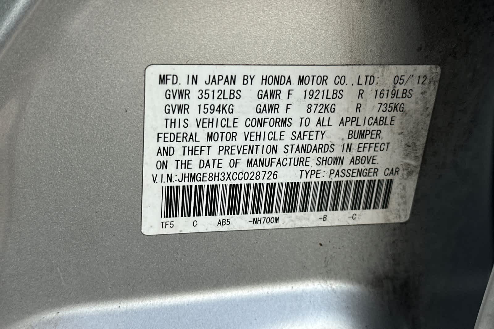 Thumbnail: 2012 Honda Fit - 31