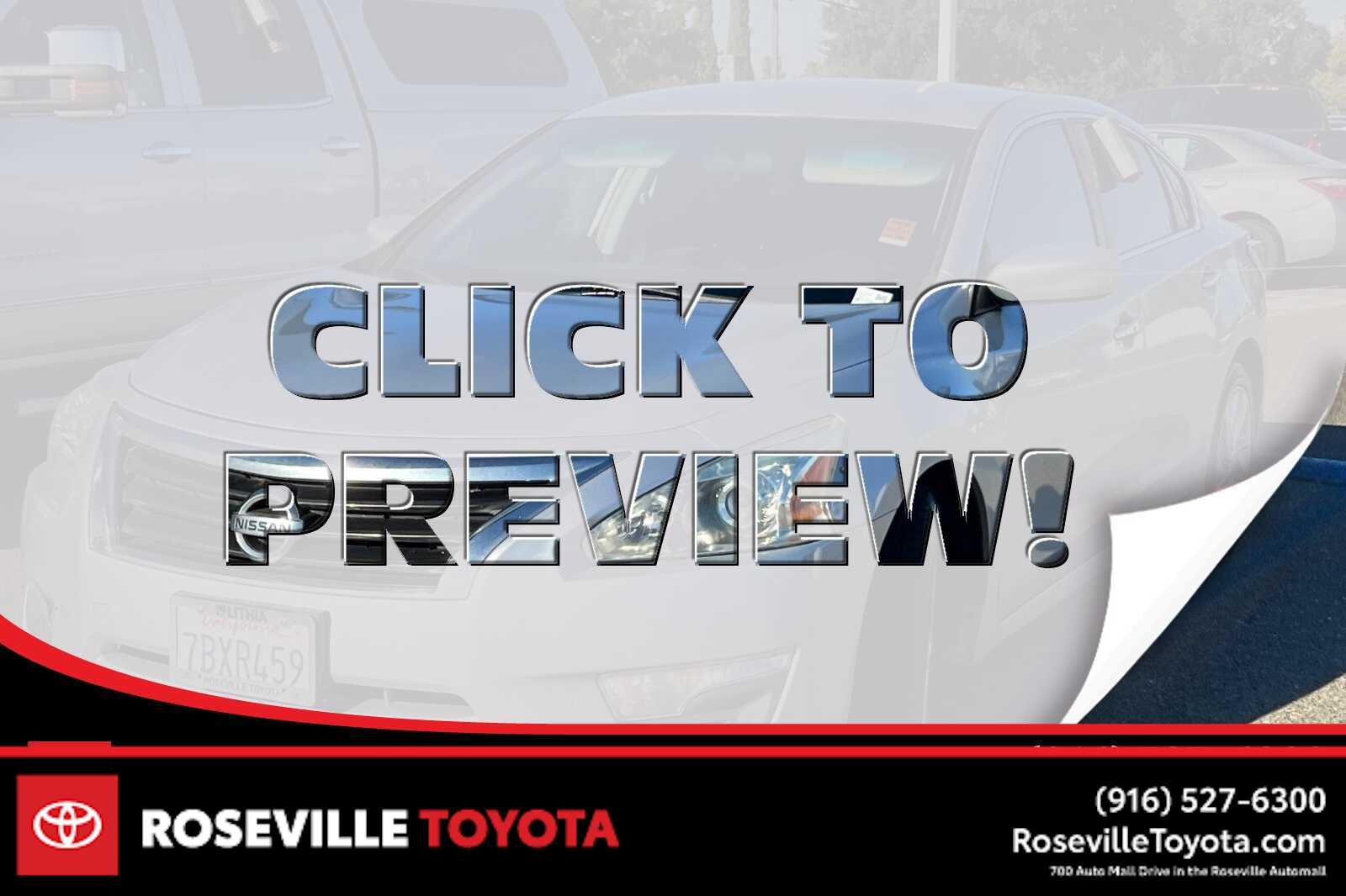 2013 Nissan Altima SV -
                  Roseville, CA