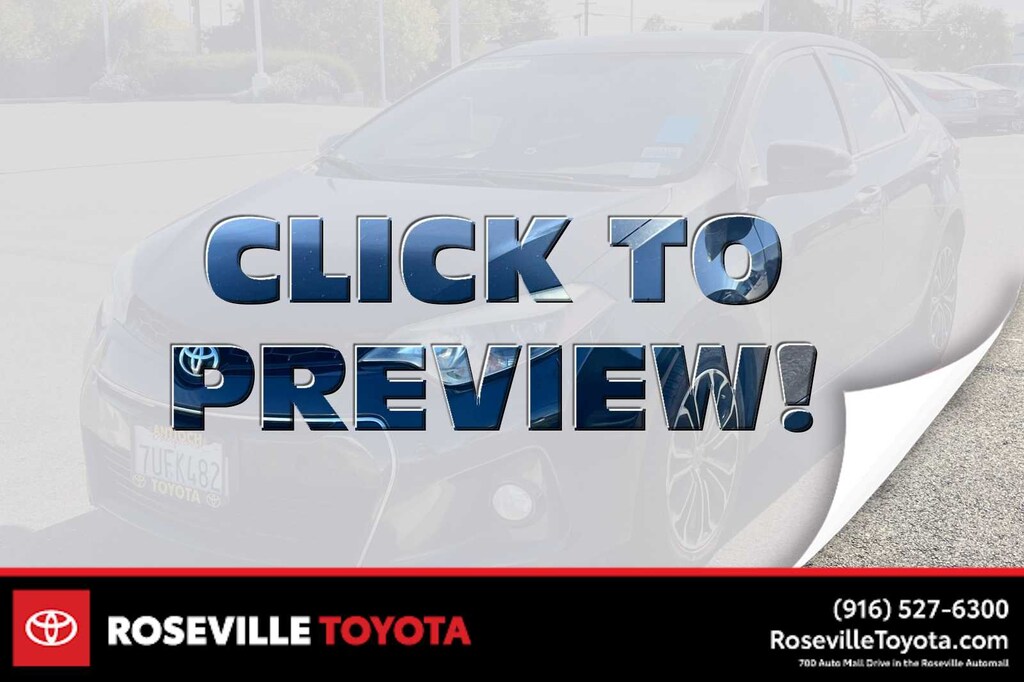 Used 2016 Toyota Corolla S Plus Sedan