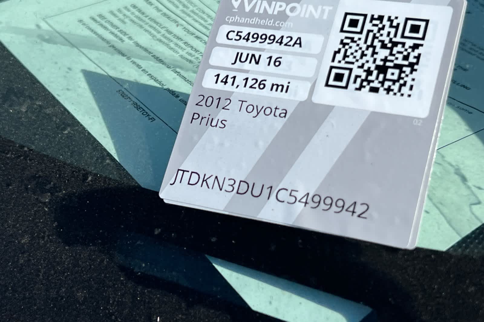 2012 Toyota Prius Three 23