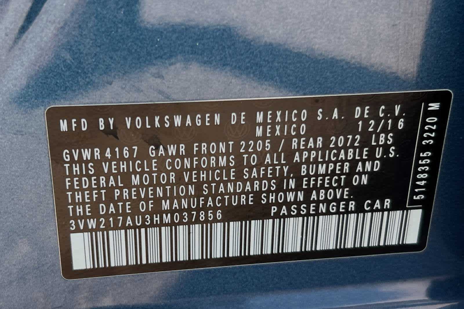 2017 Volkswagen Golf Wolfsburg Edition 30
