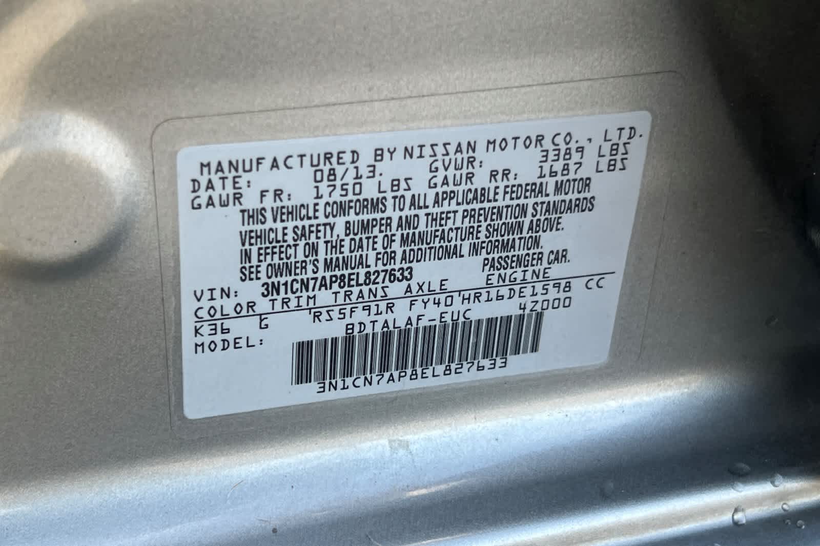 Thumbnail: 2014 Nissan Versa - 30