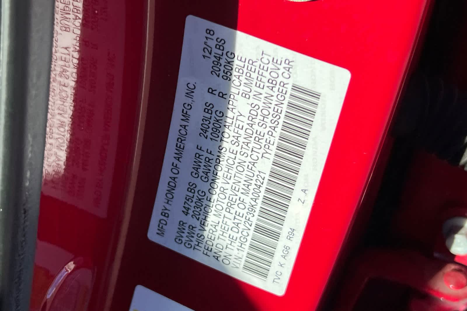 Thumbnail: 2019 Honda Accord - 33