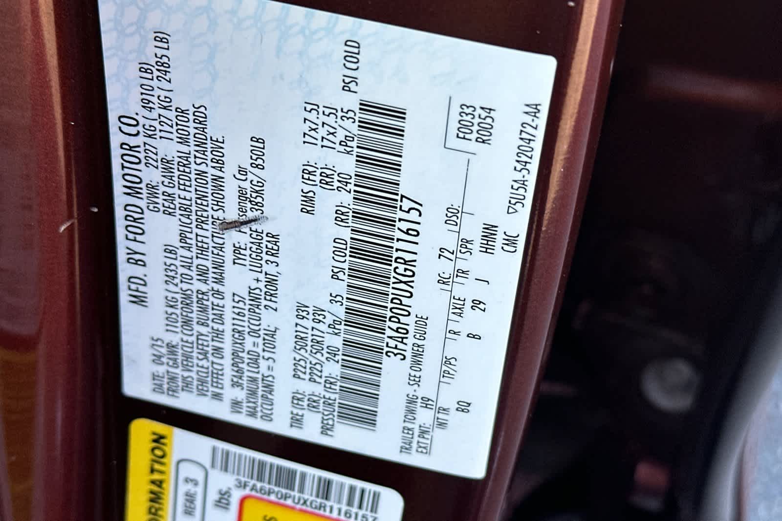 Thumbnail: 2016 Ford Fusion - 32