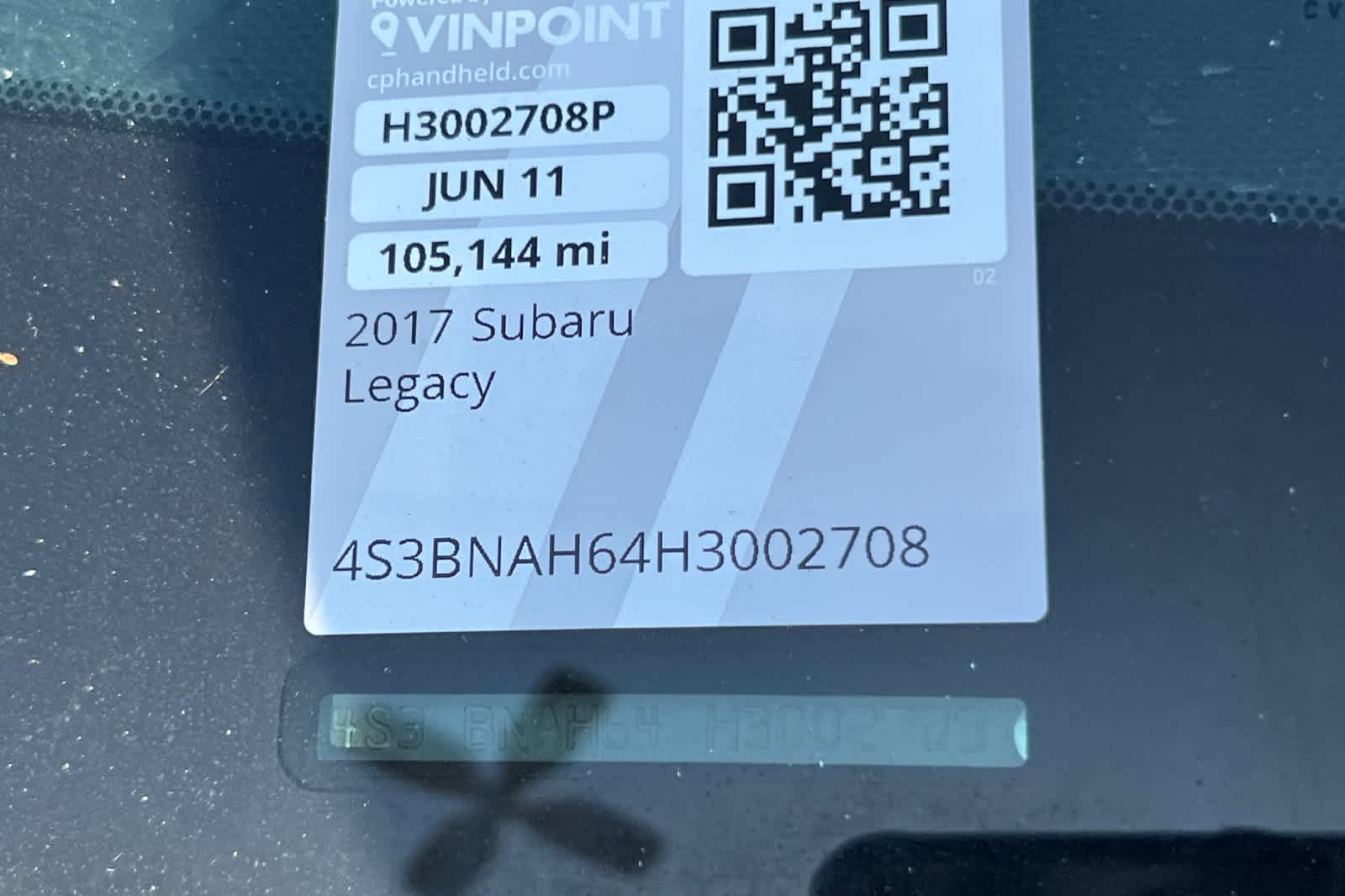 2017 Subaru Legacy Premium 23