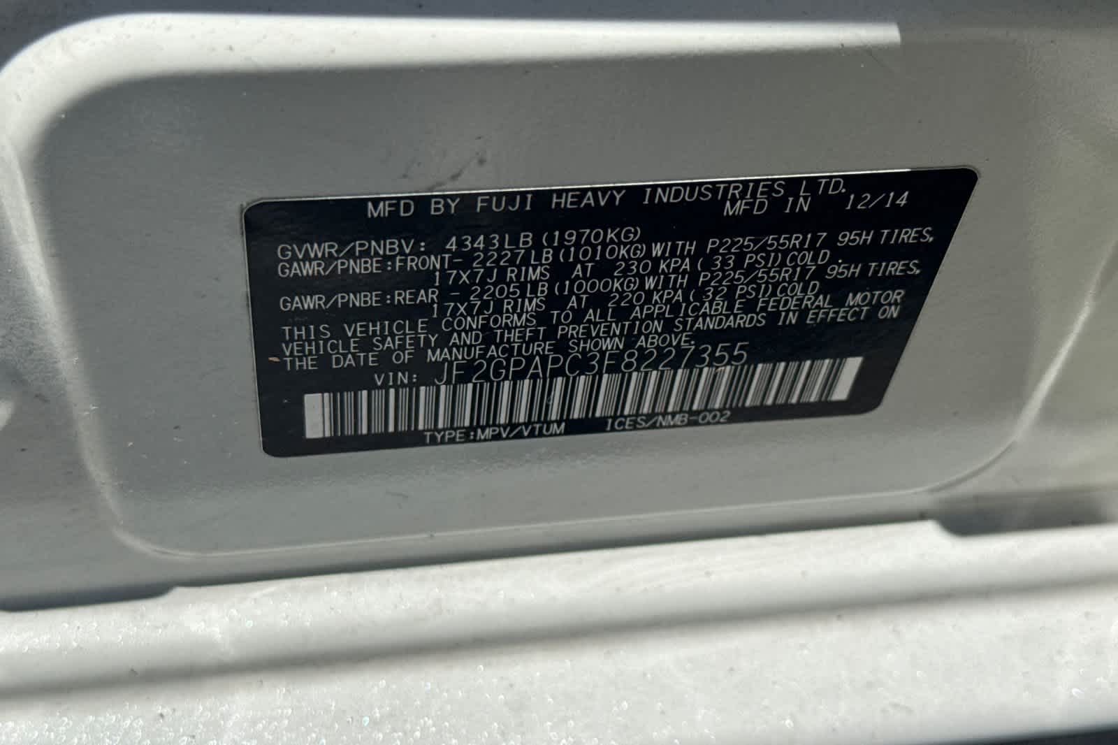 2015 Subaru XV Crosstrek Limited 34