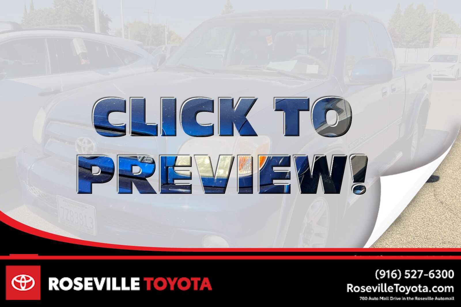 2005 Toyota Tundra Limited -
                  Roseville, CA