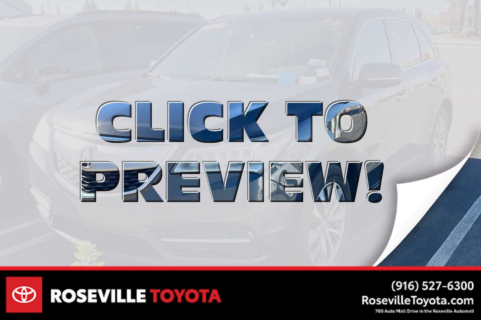 2014 Acura MDX Technology -
                  Roseville, CA