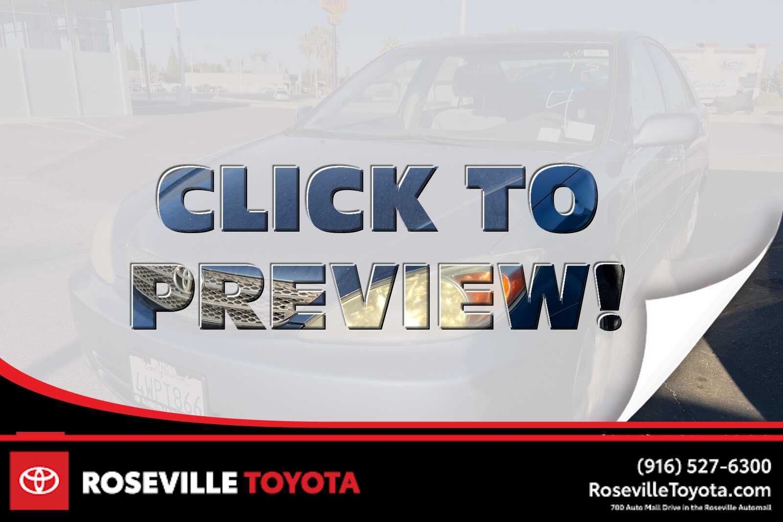 2002 Toyota Camry LE -
                  Roseville, CA