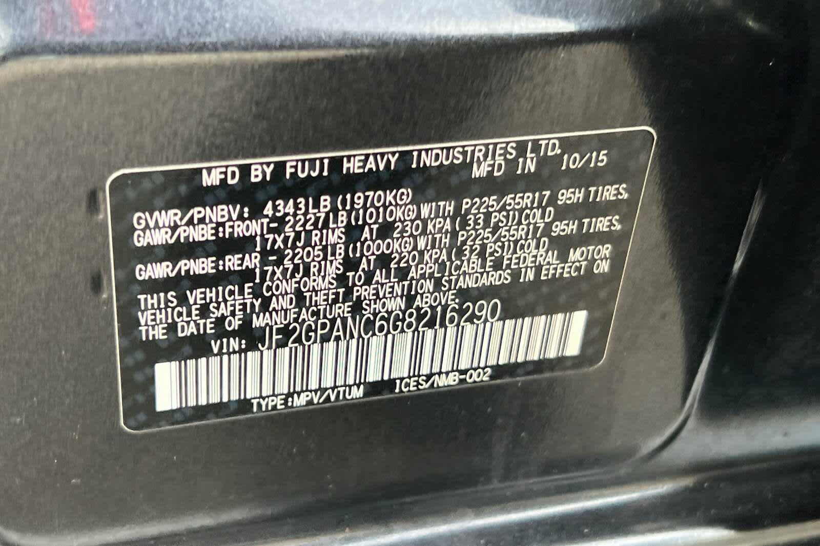 2016 Subaru Crosstrek Limited 31