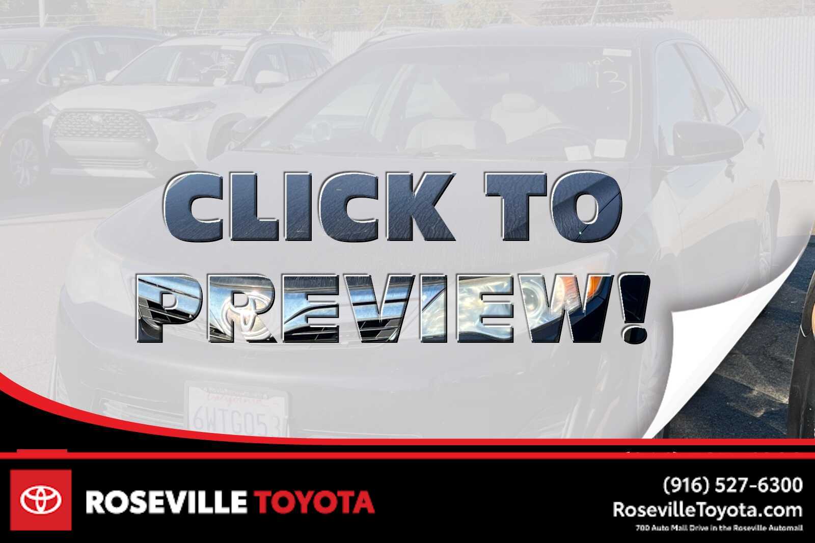 2012 Toyota Camry LE -
                Roseville, CA