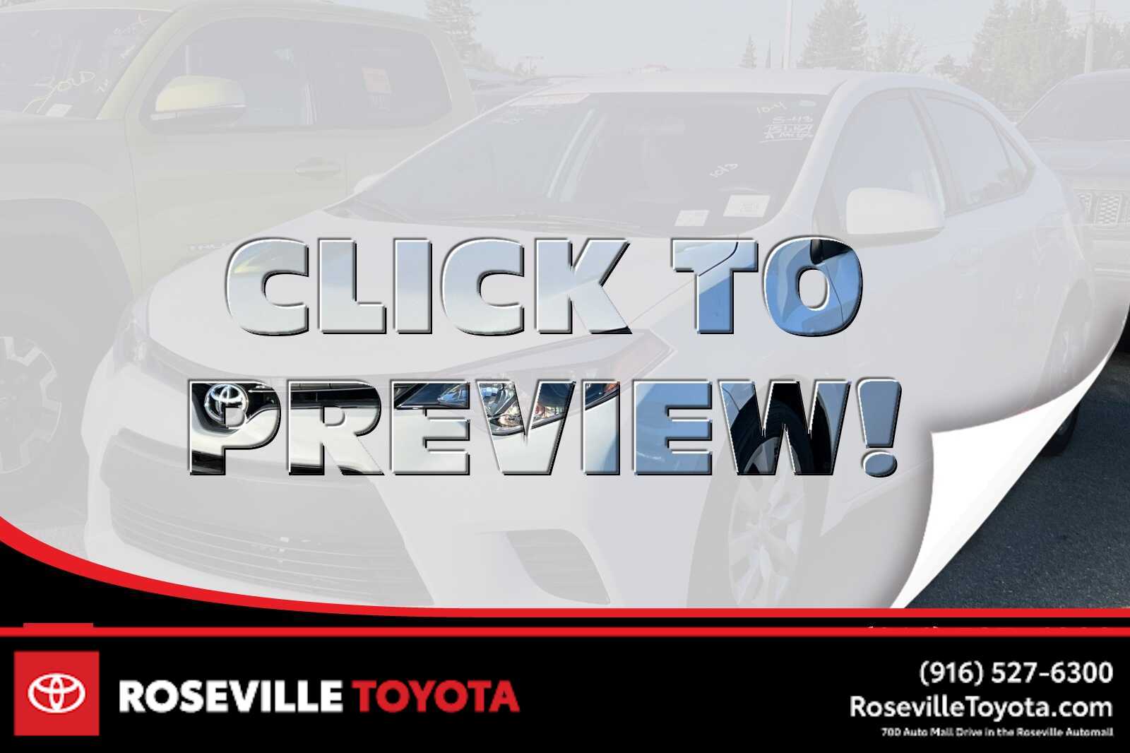 2014 Toyota Corolla LE -
                Roseville, CA