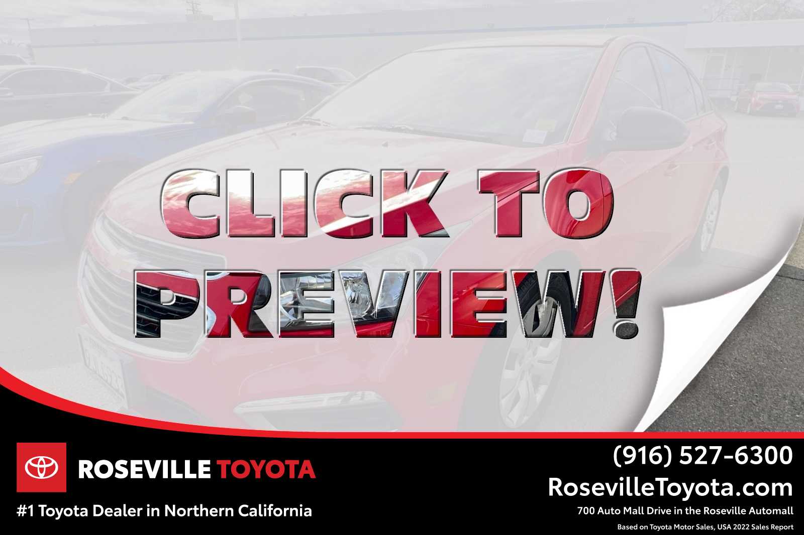 2016 Chevrolet Cruze Limited -
                Roseville, CA