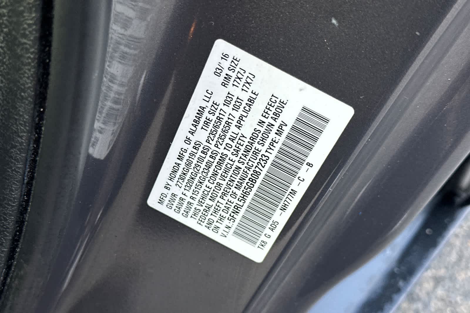 Thumbnail: 2016 Honda Odyssey - 35