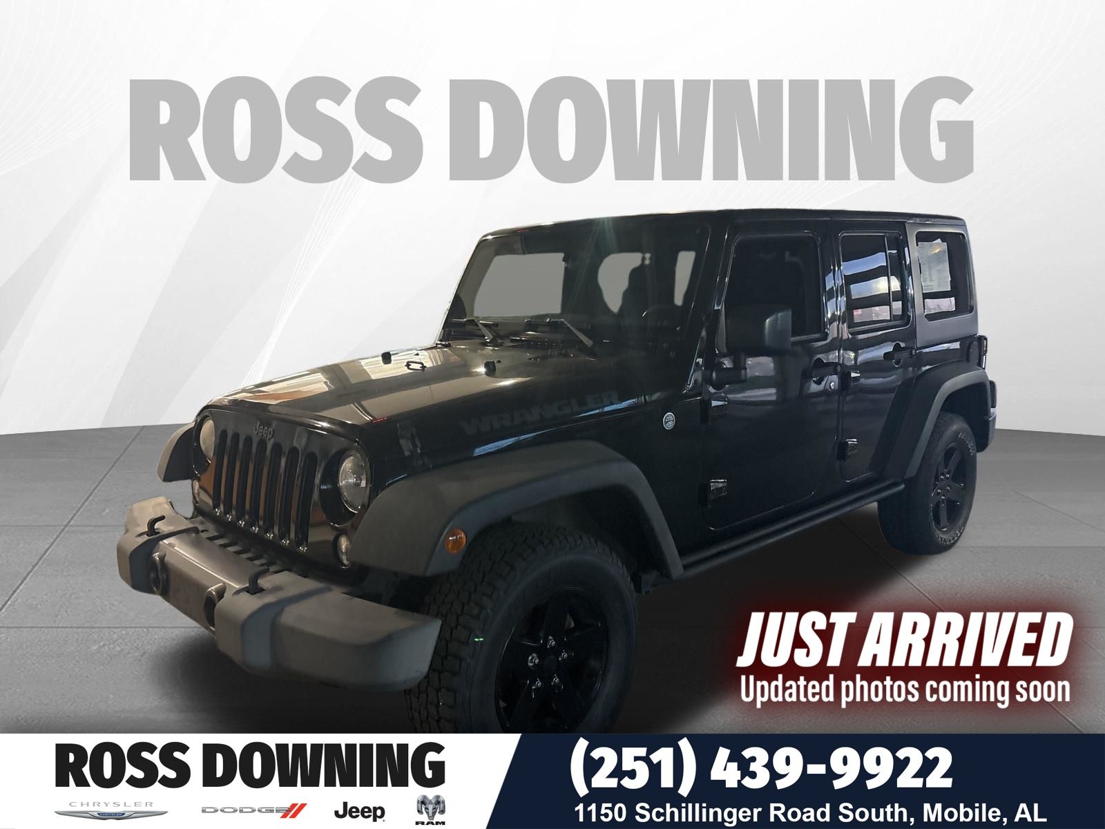 2016 Jeep Wrangler Unlimited Black Bear