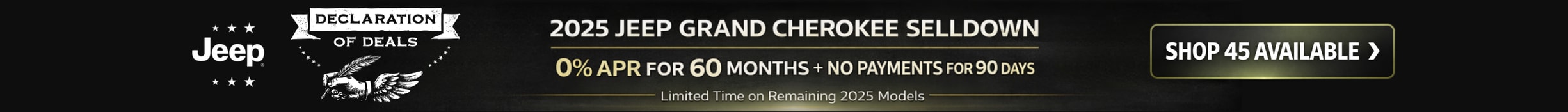 Grand Cherokee Selldown!