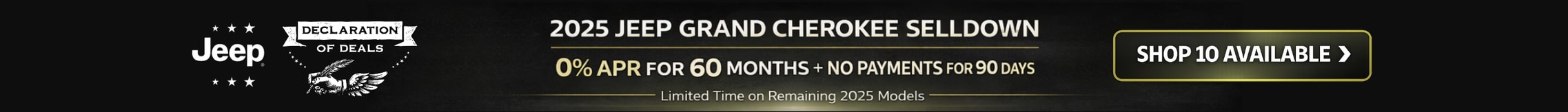 Grand Cherokee Selldown!